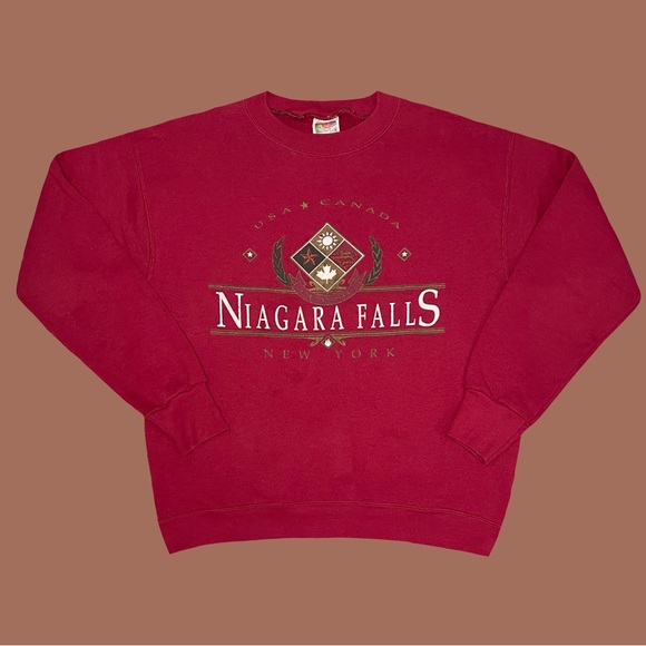 Vintage 90’s Niagara Falls New York red sweatshirt. - Picture 1 of 3